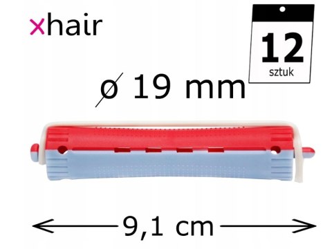 XHAIR Wałki do trwałej 19mm 12 szt