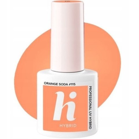HI HYBRID Lakier Hybrydowy 115 ORANGE SODA 5ML