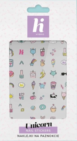 HI HYBRID NAKLEJKI NA PAZNOKCIE UNICORN