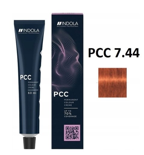INDOLA PCC farba do włosów 7.44