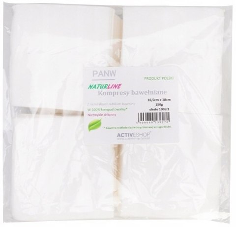 KOMPRESY BAWEŁNIANE 16,5x18cm 100 szt