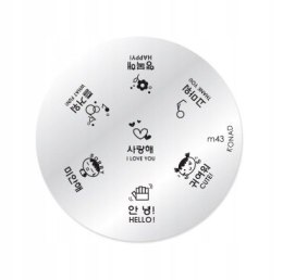 KONAD Płytka z wzorkami m43