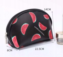 Kosmetyczka damska czarna arbuzy