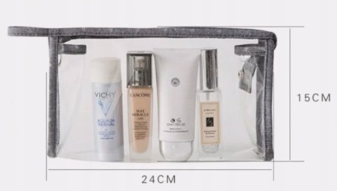 Kosmetyczka damska różowa 3 części