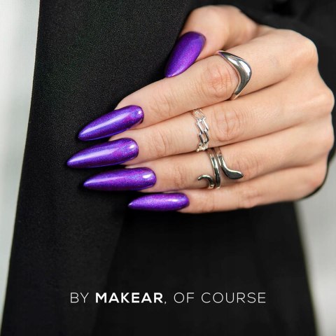 MAKEAR Błyszczyk do paznokci pyłek w kremie SFX Nailstick fiolet holo NH05
