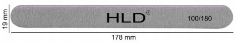 Pilnik do paznokci HLD prosty papierowy 100/180