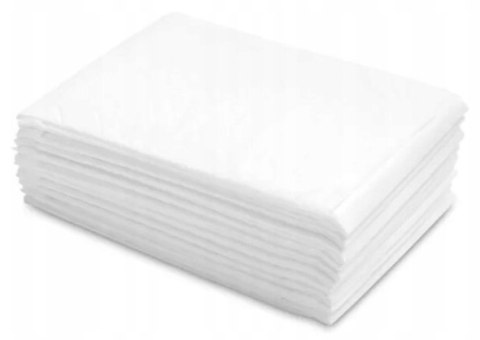 Prześcieradło Podkład włókninowy Biały 215x100cm 10 sztuk Ochronne Materac