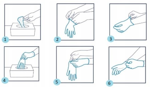 RĘKAWICZKI NITRYLOWE RÓŻOWE ZARYS 100SZT ROZMIAR M