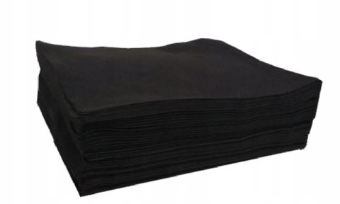 Ręcznik jednorazowy z włókniny CZARNY 70x50 50 szt