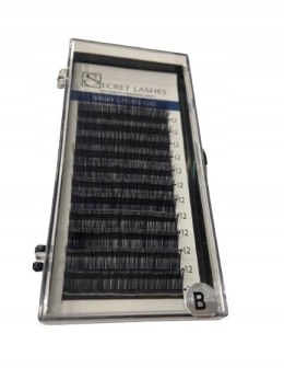 SECRET LASHES Rzęsy 0,03 mink PROFIL B długość 12