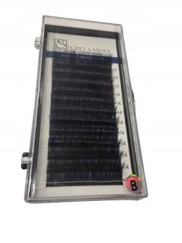 SECRET LASHES Rzęsy 0,03 mink PROFIL B długość 14