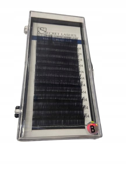 SECRET LASHES Rzęsy 0,03 mink PROFIL B długość 14
