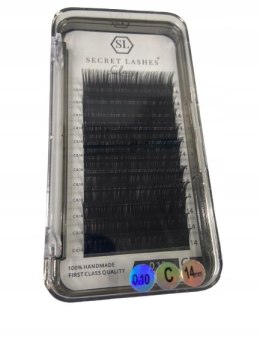 SECRET LASHES Rzęsy Classy 2D-3D C 0,10 DŁUGOŚĆ 14