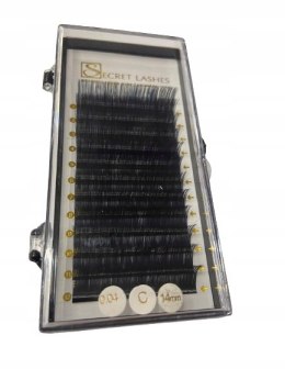 SECRET LASHES Rzęsy KASZMIROWE C 0,04 DŁUGOŚĆ 14