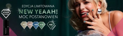 SEMILAC 408 Less Sugar Lakier Hybrydowy 7ml Mleczny Brąz Efekt Flash