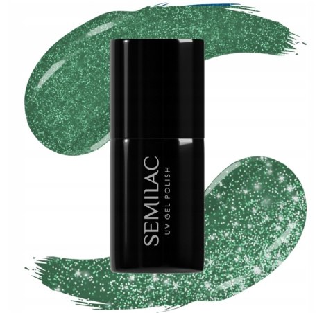 SEMILAC 410 More Energy Lakier Hybrydowy do paznokci Zielony Efekt Flash