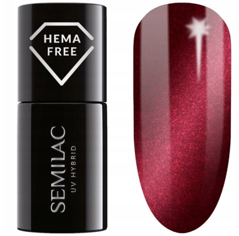 SEMILAC 467 Red Candle Flash Lakier Hybrydowy 7ml
