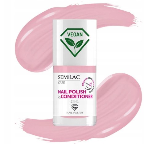 SEMILAC BREATHable Oddycha. Lakier do Paznokci 034