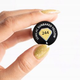 SEMILAC LAKIER HYBRYDOWY 244 Sunbaked Yellow 7 ml
