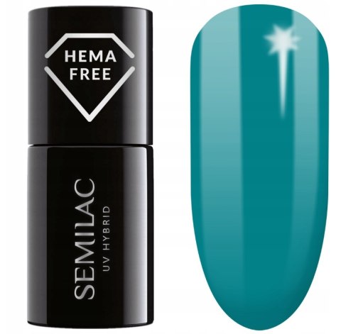 SEMILAC LAKIER HYBRYDOWY 443 SPOOKY BLUE 7ML