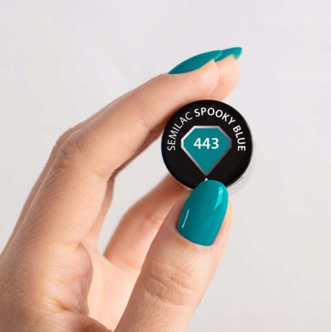 SEMILAC LAKIER HYBRYDOWY 443 SPOOKY BLUE 7ML