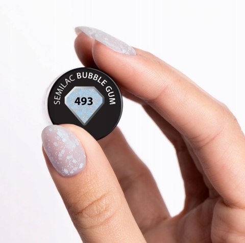 SEMILAC LAKIER HYBRYDOWY 493 BUBBLE GUM 7ML