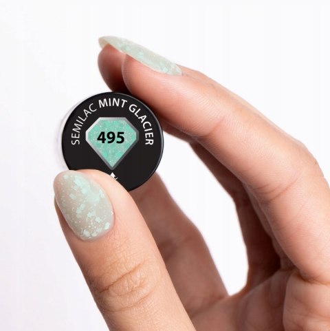 SEMILAC LAKIER HYBRYDOWY 495 MINT GLACIER 7ML
