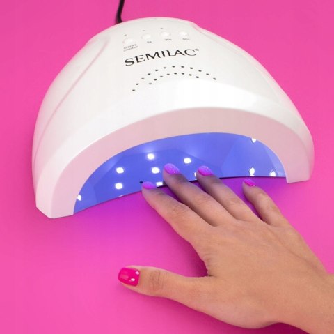 SEMILAC LAMPA DO PAZNOKCI UV LED MANICURE PEDICURE HYBRYDY ŻELE 24W/48