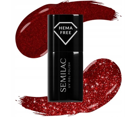 SEMILAC Lakier Hybrydowy 396 Flash and Blush 7ml