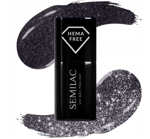 SEMILAC Lakier Hybrydowy 399 Dark & Spark 7 ml