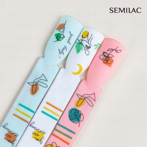 SEMILAC Naklejki Na Paznokcie Wodne ART FLOWERS 16