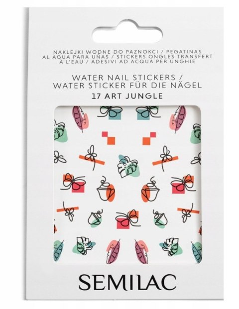 SEMILAC Naklejki Na Paznokcie Wodne ART JUNGLE 17