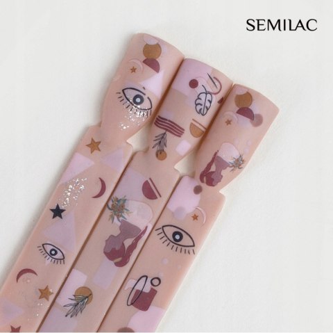 SEMILAC Naklejki Na Paznokcie Wodne NUDE TONE 19