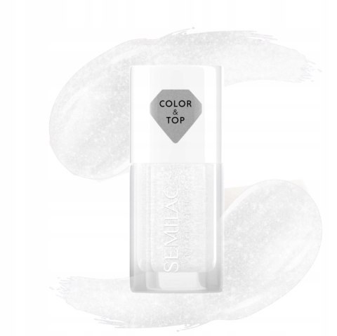 SEMILAC TOP do lakierów klasyczn. SILVER BLUSH 7ML