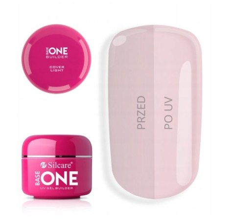 SILCARE Żel uv base one kamuflaż COVER LIGHT 30g