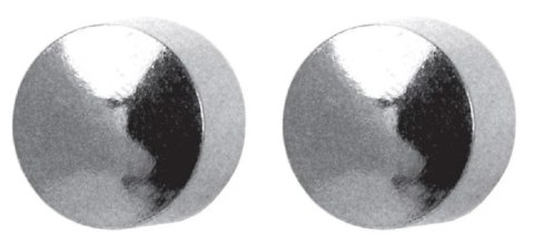 STUDEX KOLCZYKI kulka mini kolor srebrny system plus 1 para