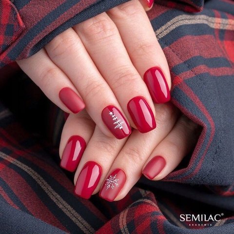 Semilac Lakier hybrydowy 071 Deep Red 7 ml