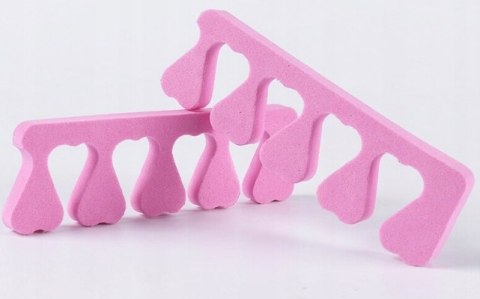 Separatory do pedicure pianka różowe 1 para