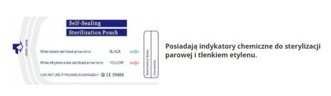 Torebka papierowo-foliowe płaskie 11 x 25 cm 200 szt