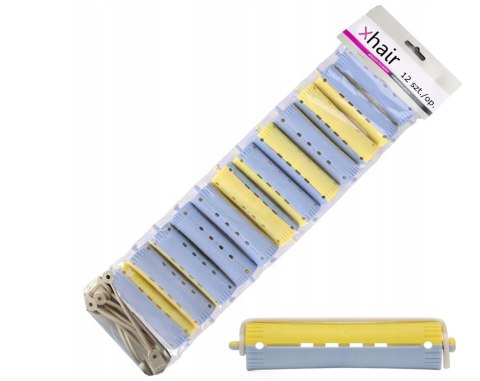 Wałki do kręcenia włosów loków trwałej ondulacji wałek 22mm 12 szt XHAIR